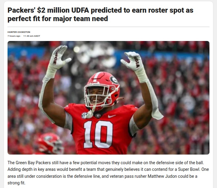 UDFA Dumas-Johnson Turning Heads in GB