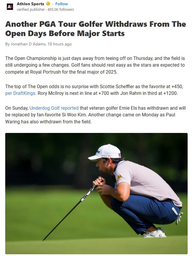 Waring Out, Riley In: Open Shake-Up!