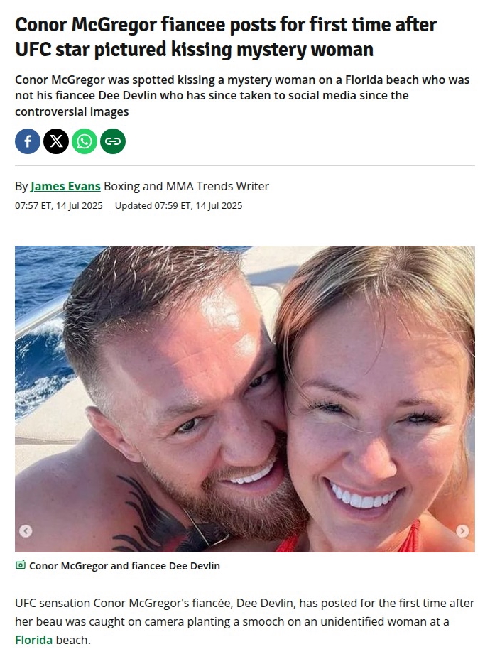 Notorious Drama: Dee Stands by Conor