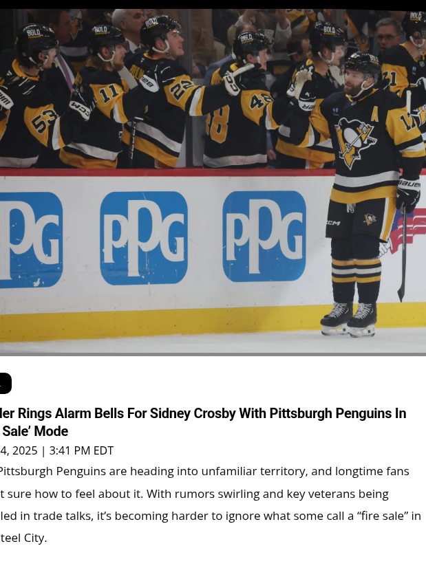 Is Sid the Kid Facing His Last Stand in PIT?