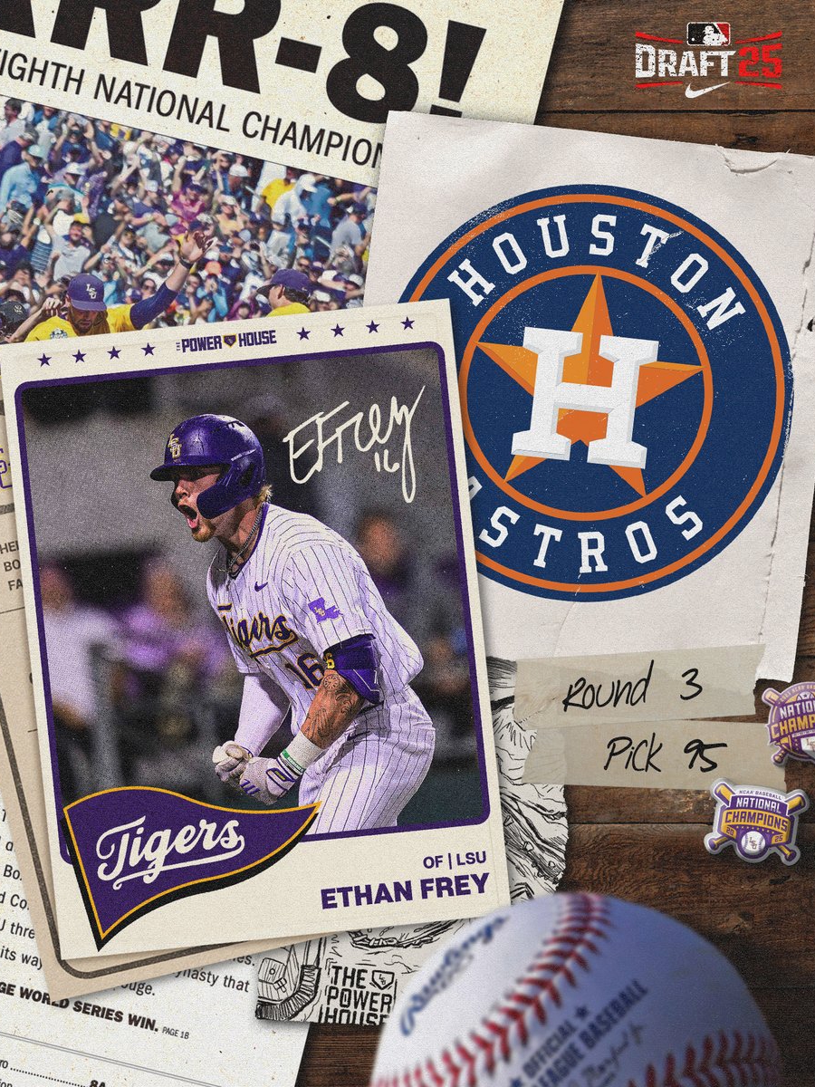 Ethan Frey Heads to Astros: LSU Legend Rising