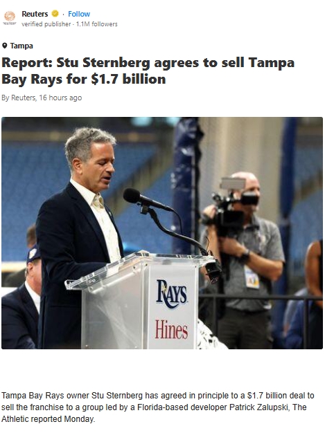 Rays Sold! What’s Next for Tampa Fans?