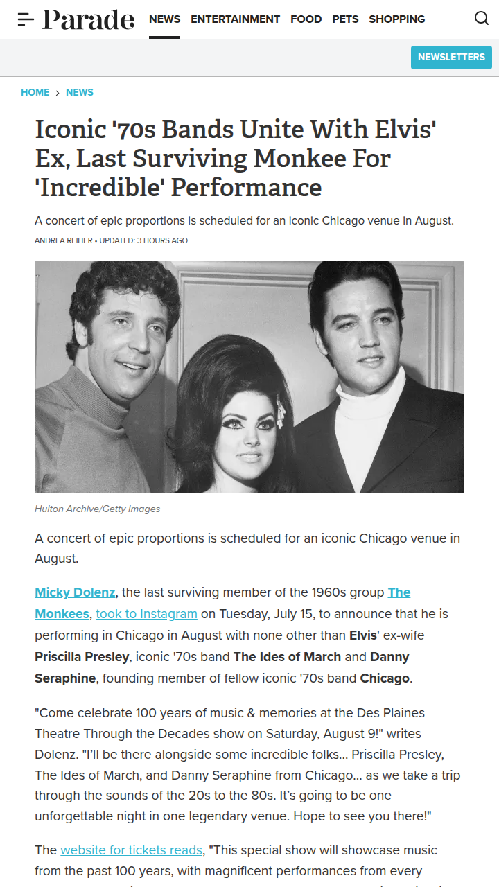 Priscilla & Monkee Drama at Chicago Show? 🎤