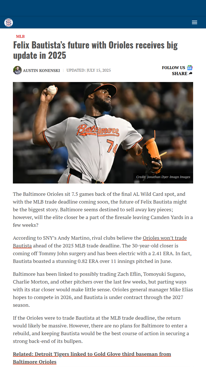 Will The Mountain Stay in Baltimore?