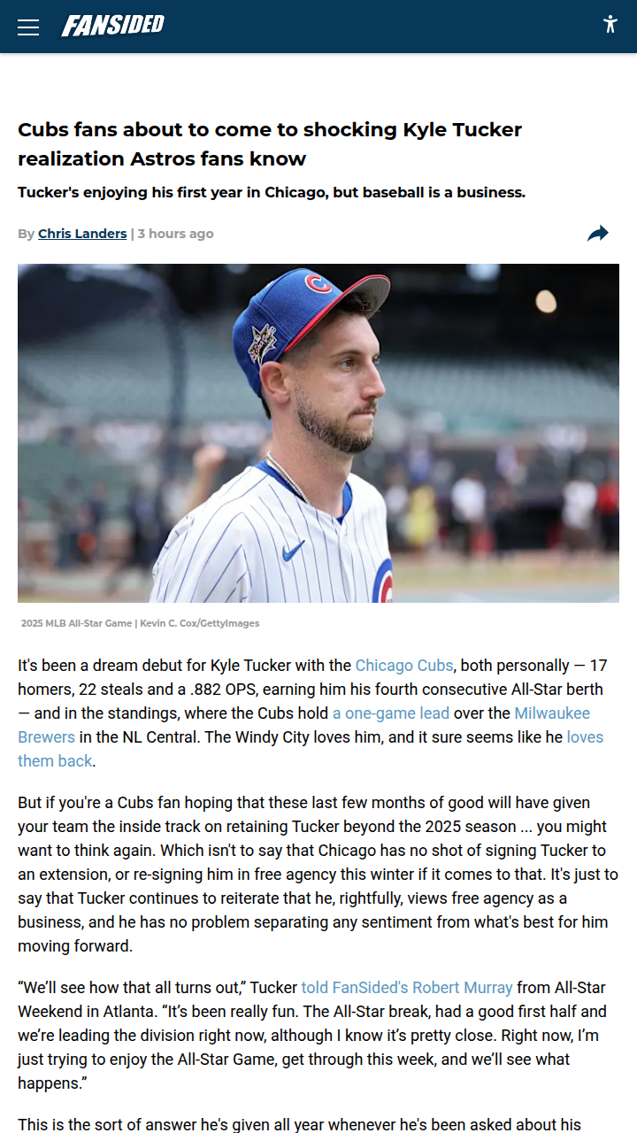 Tucker’s Future: Cubs Dream or Business Move?