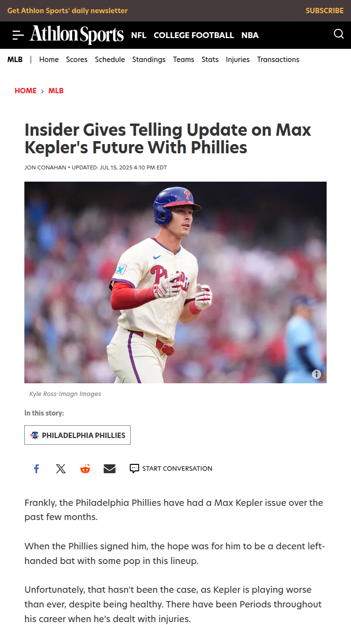 Is Kepler’s Time Up in Philly?
