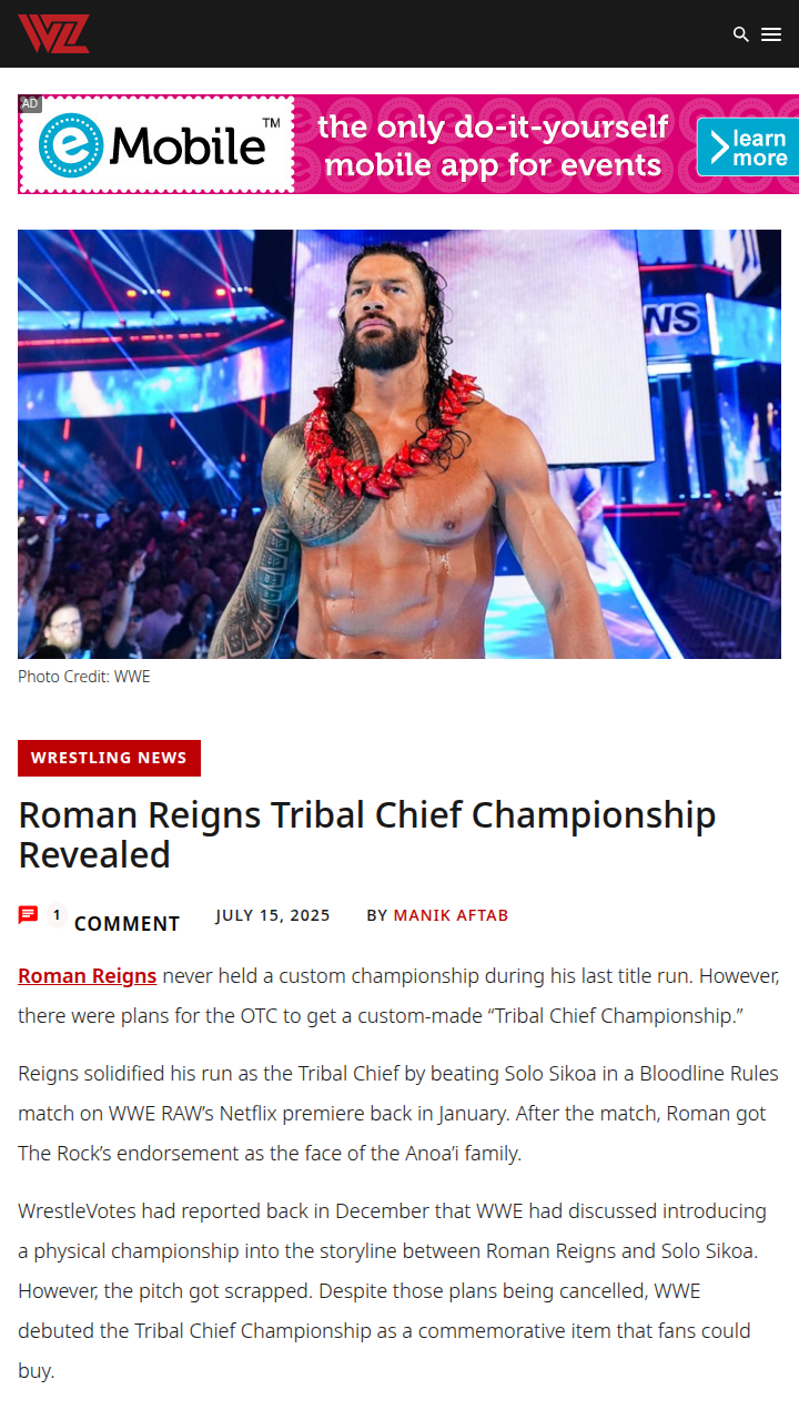 Tribal Chief Belt: What Could've Been?