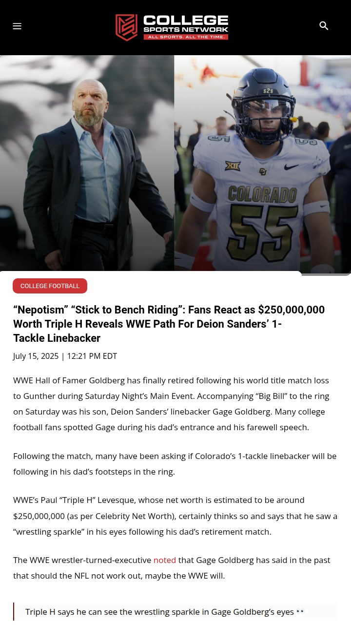 Gage Goldberg: Next Big Thing or Nepo Baby?