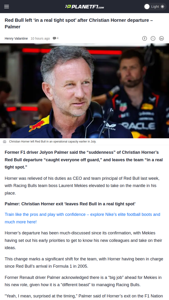 Red Bull Shaken: Horner Exit Fallout