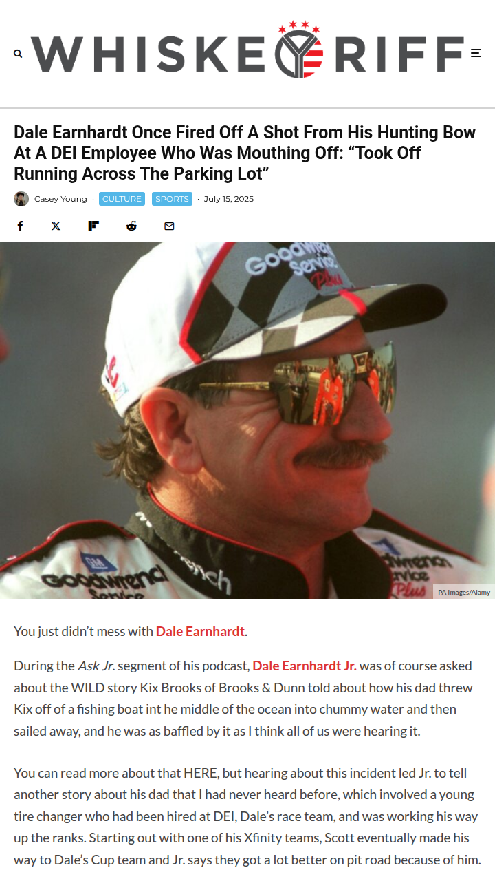 The Intimidator’s Wildest DEI Prank?