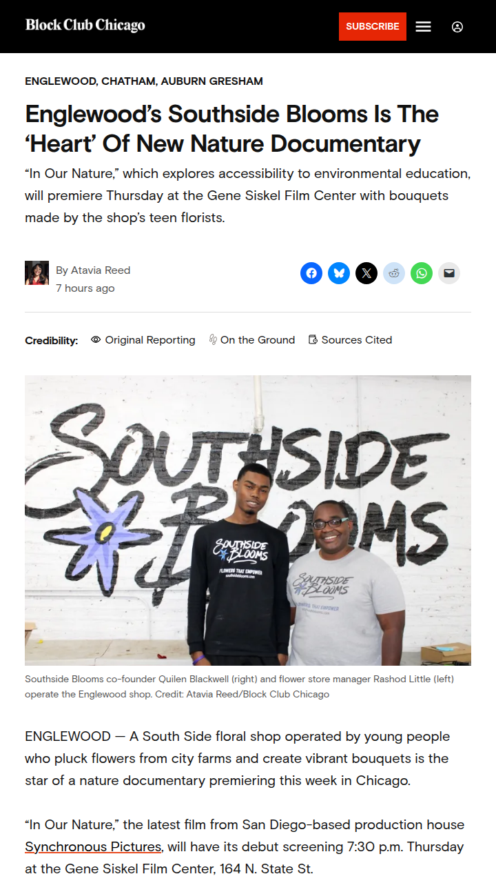 Southside Blooms: Reality TV Vibes? 🌸