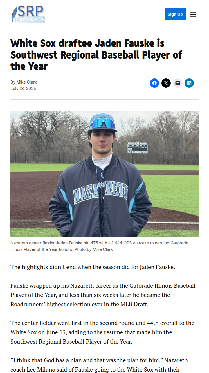 Fauske Joins Sox: Thome’s Inside Track?