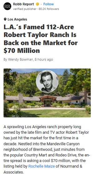 Would You Drop $70M on a Movie Star Ranch?