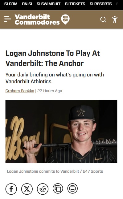 Logan Johnstone Joins Vandy: Game Changer?