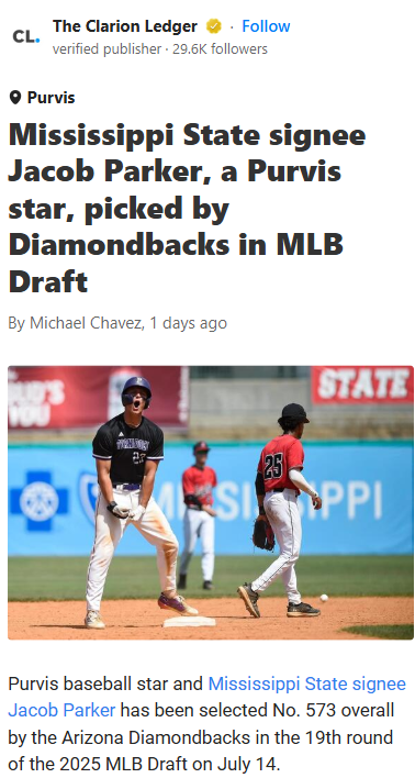 Diamondbacks Nab Purvis Powerhouse Parker