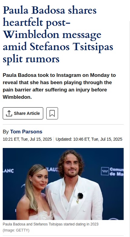 Badosa & Tsitsipas: Trouble On and Off Court?