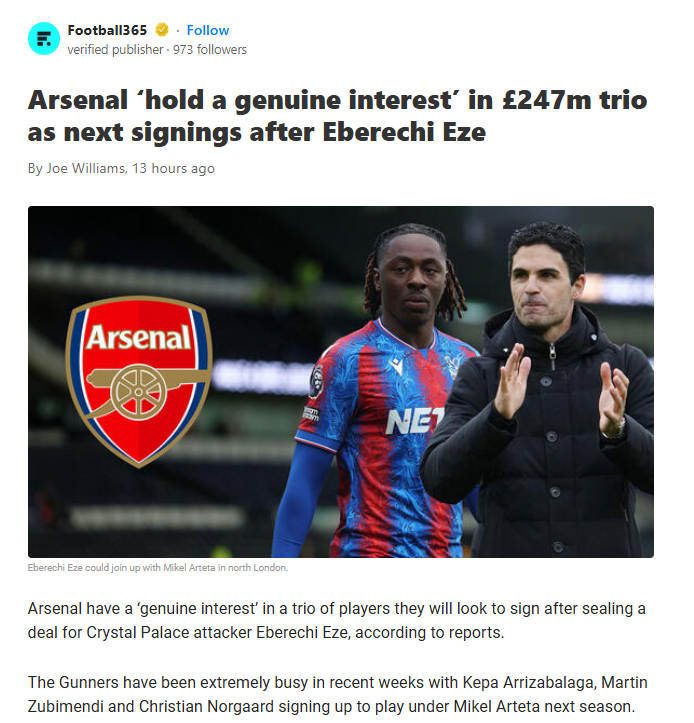 Gunners Eye Galáctico Trio After Eze Move?