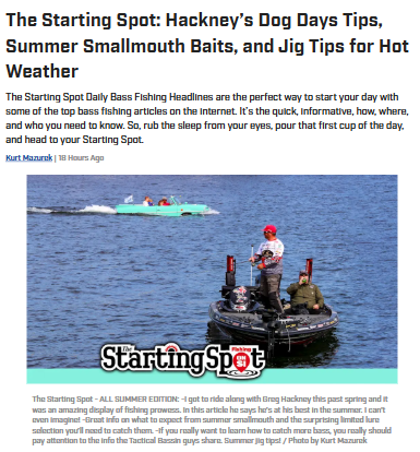 Summer Bass Fishing Hacks You Need