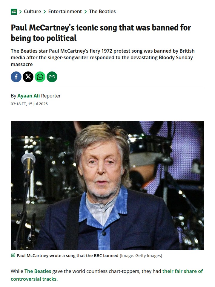 McCartney’s Banned Song Sparks Debate 🎸