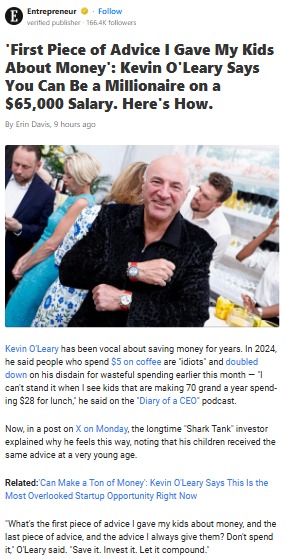Kevin O'Leary's Millionaire Money Hack