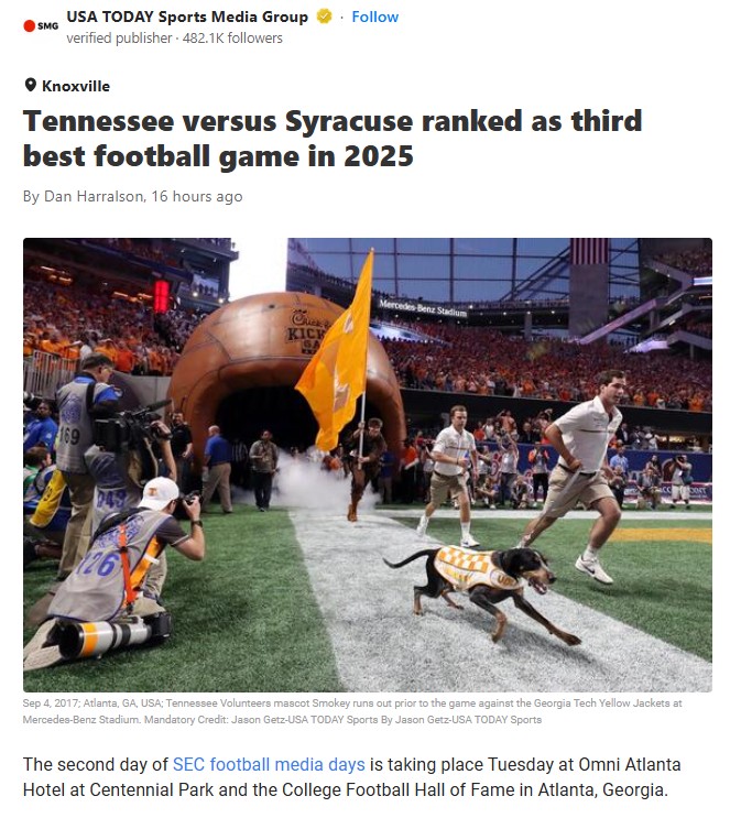 Vols vs. Orange: Kickoff Clash to Watch!