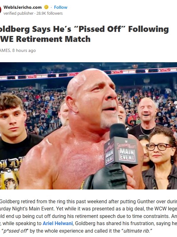 Goldberg’s Final Bell: Was It a Rib?