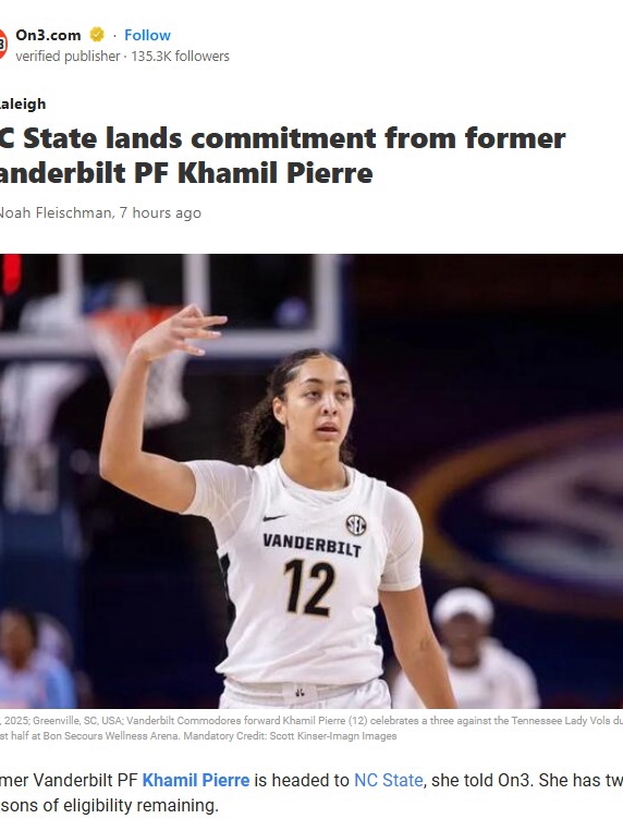 Wolfpack Snags Star PF Khamil Pierre!