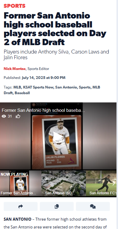 San Antonio’s Draft Day Triple Play!