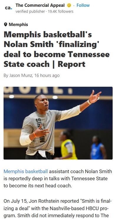 Nolan Smith Eyes TSU: Big Move Incoming?