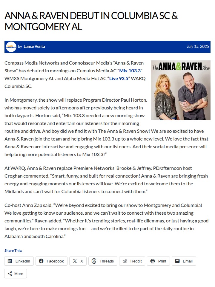 Anna & Raven Shake Up Morning Radio! 🎙️