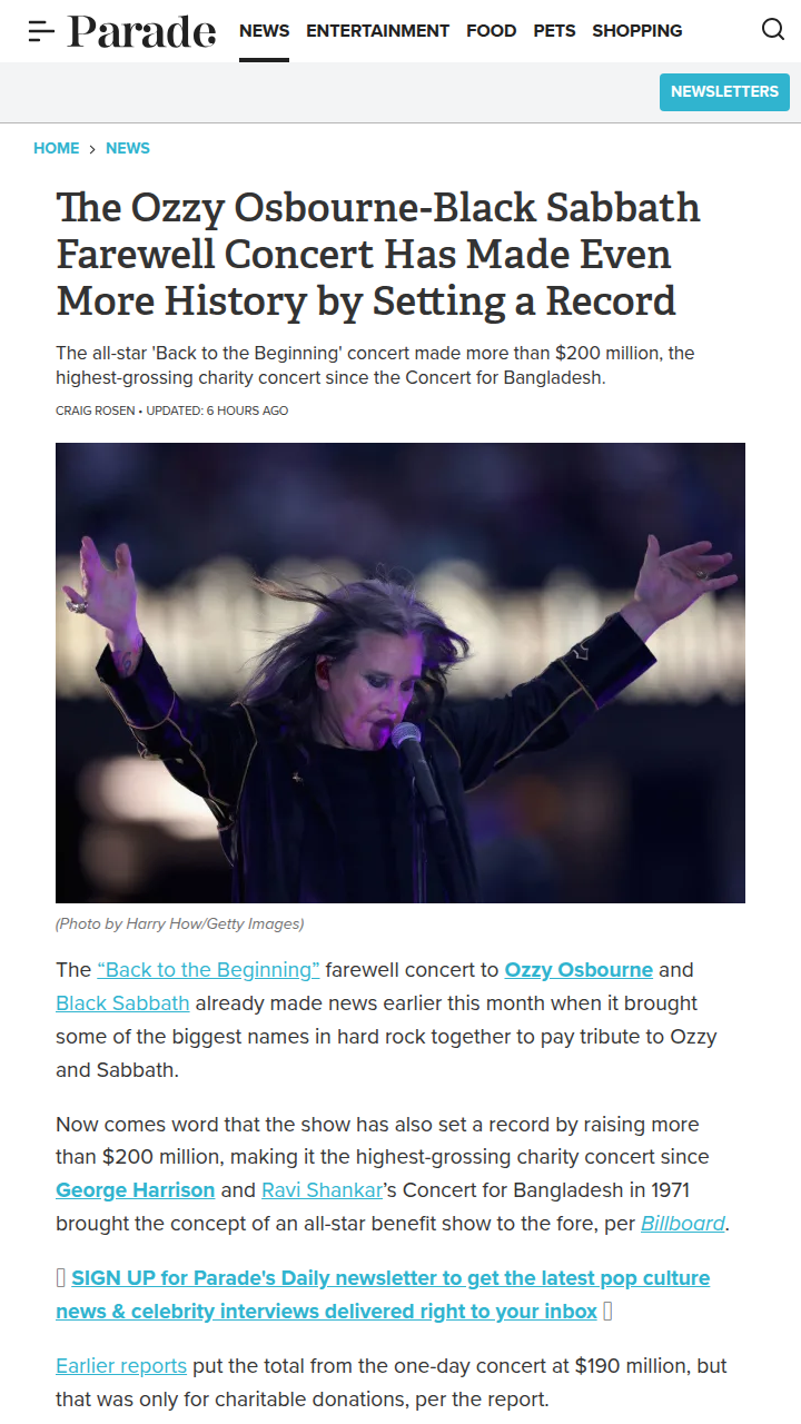 Ozzy’s Farewell Concert Breaks Records! 🤘