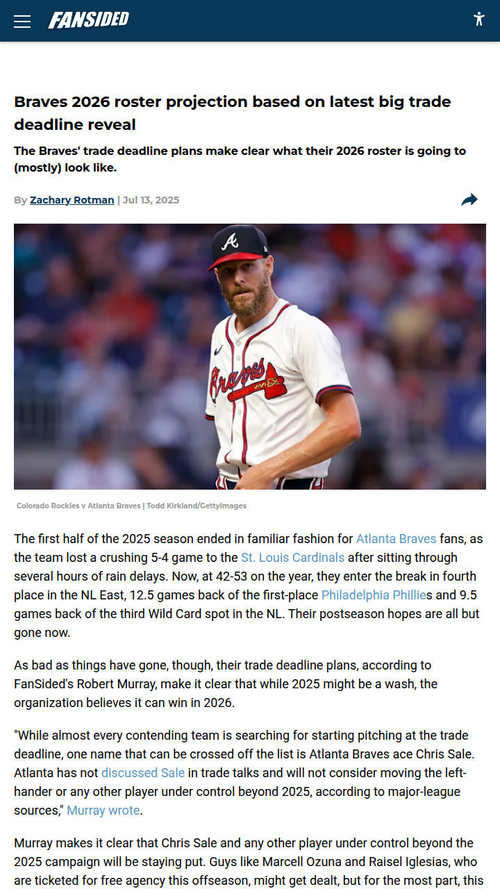 Braves Betting Big on 2026 Core