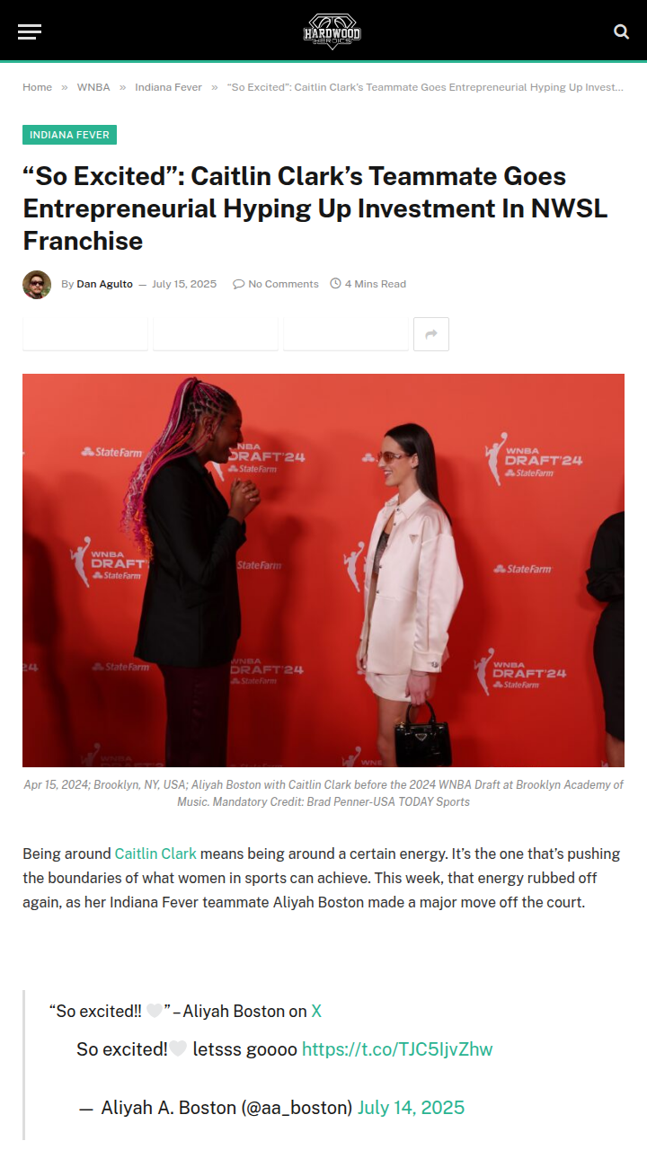 Aliyah Boston Goes Big Off the Court!