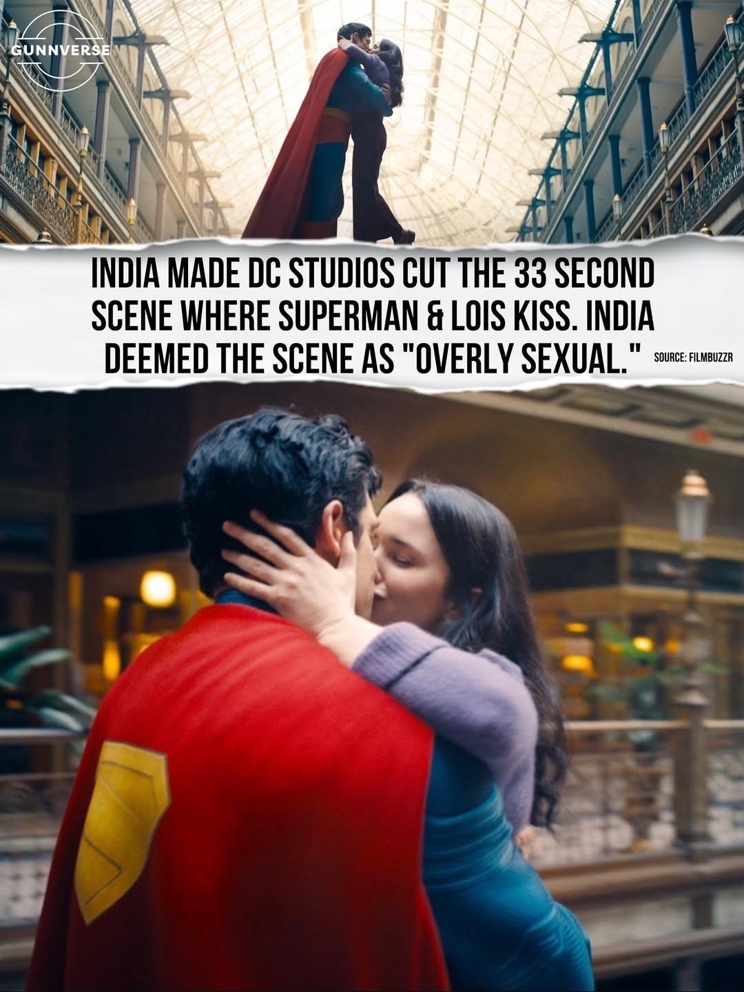 Superman Kissing Scene Cut, Does it Go Too Far?? 😐