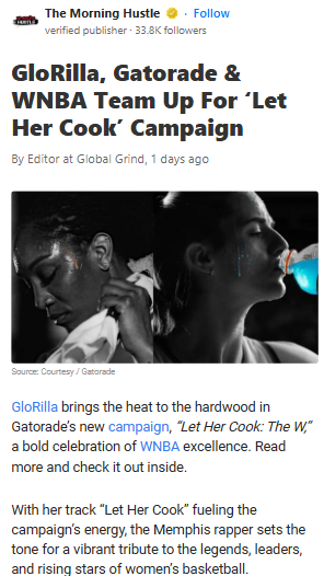 GloRilla & Gatorade Just Leveled Up the WNBA