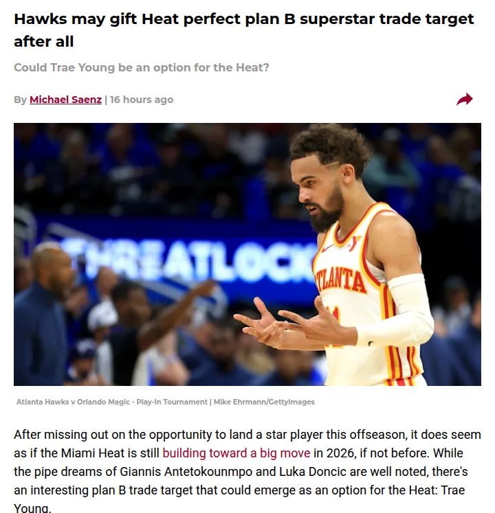 Could Ice Trae Be Miami’s Plan B Star?