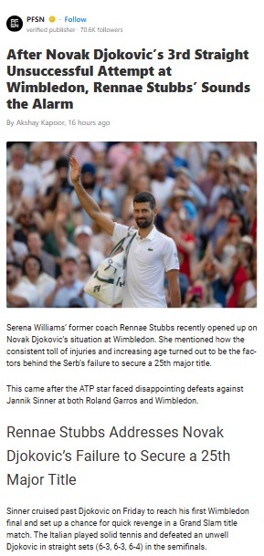 Is Father Time Catching Up to Nole?
