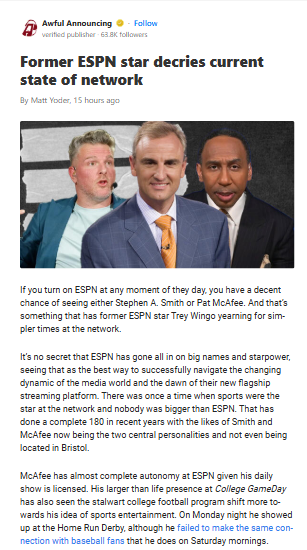 ESPN: Star Power Over Sports? 🤔
