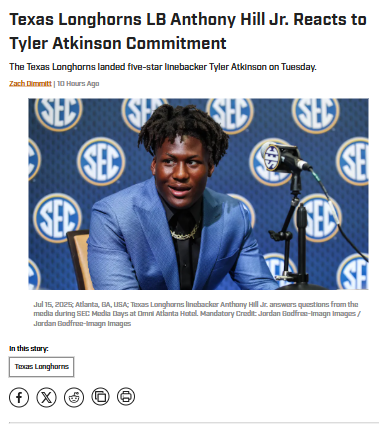 Hill Jr. Welcomes Atkinson to the Herd