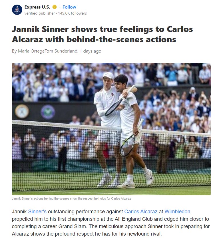 Sinner’s Study Pays Off vs. Carlitos!