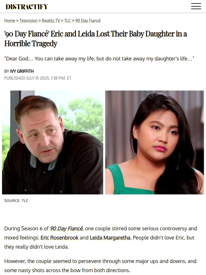 Eric & Leida’s Tragedy: Fans Divided 😢