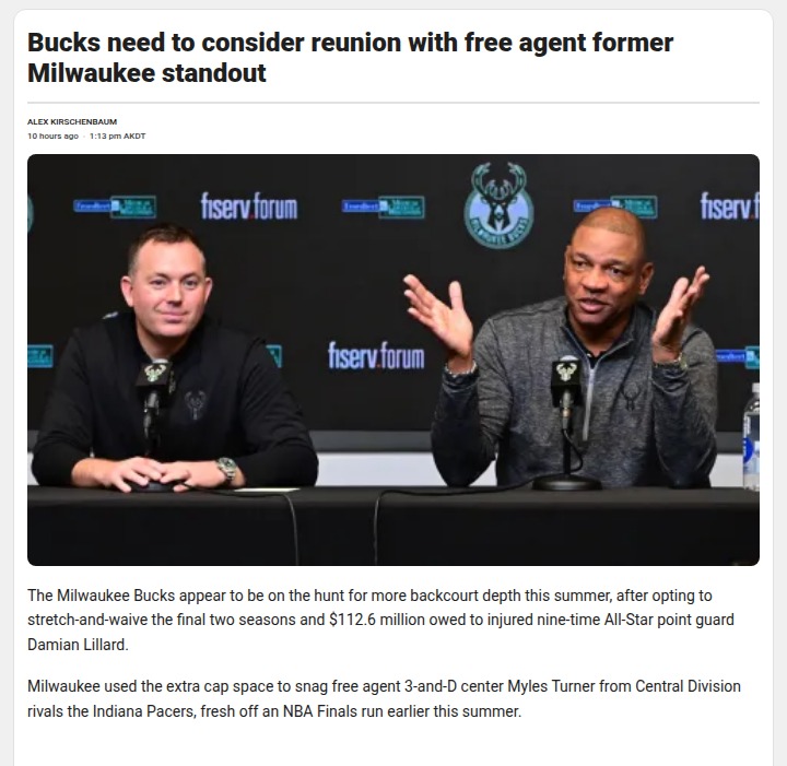 Should the Bucks Bring Brogdon Back?