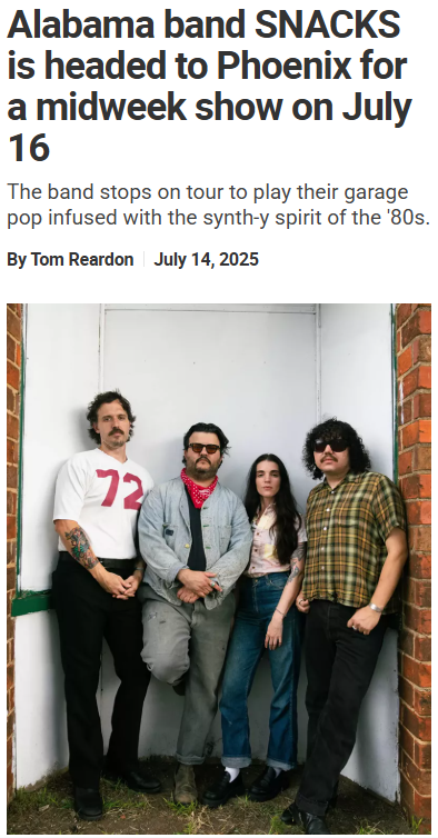 Will SNACKS’ Vinyl Melt in Phoenix? 🥵