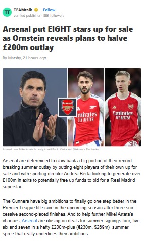 Gunners’ Summer Shake-Up: Martinelli on List?