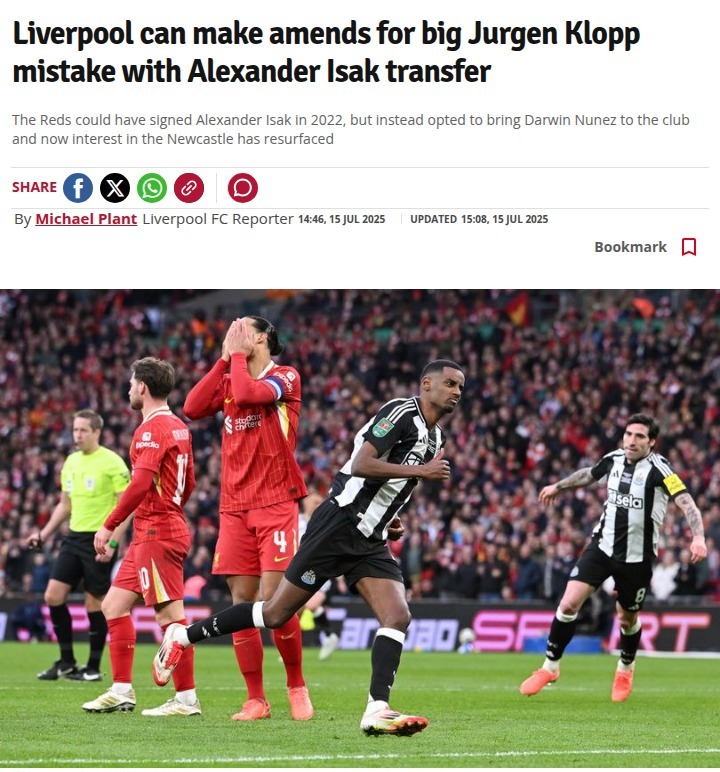 Did the Reds Miss Out on Isak in 2022?