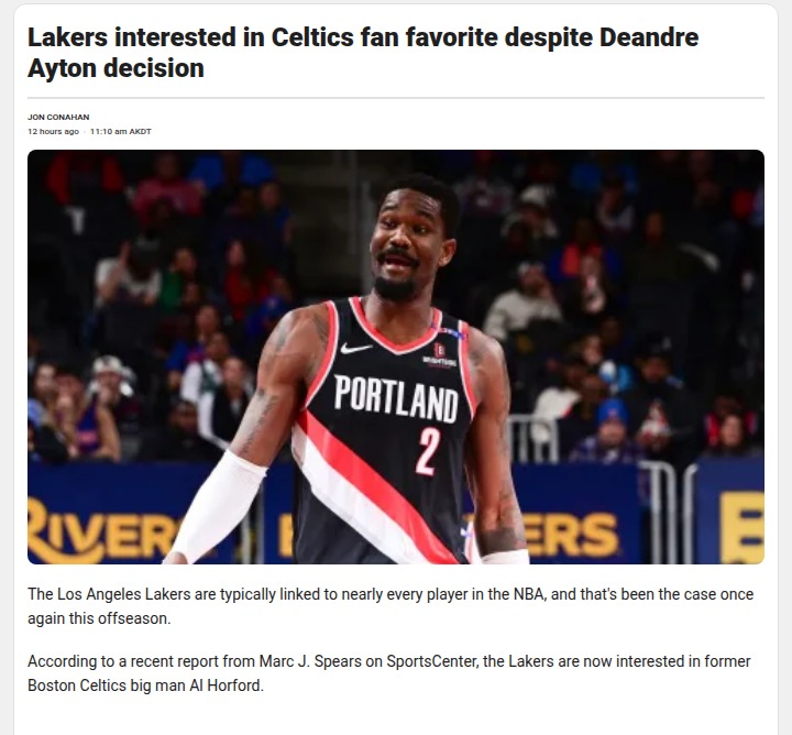Horford to LA? Celtics-Lakers Drama Heats Up