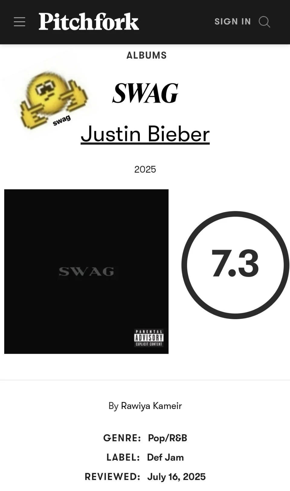 📀 Bieber’s New Album “SWAG” Drops — Thoughts?