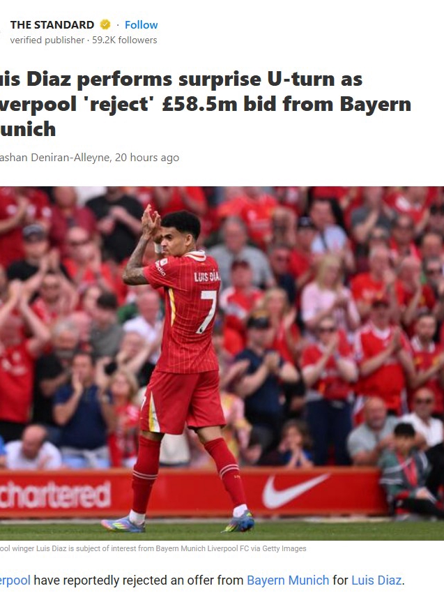 Diaz Drama: Reds Block Bayern’s Big Bid