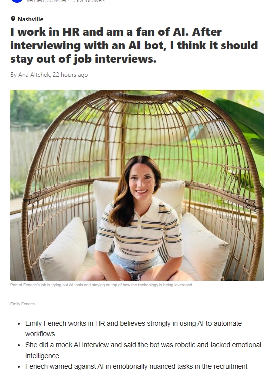 Should AI Bots Run Job Interviews?