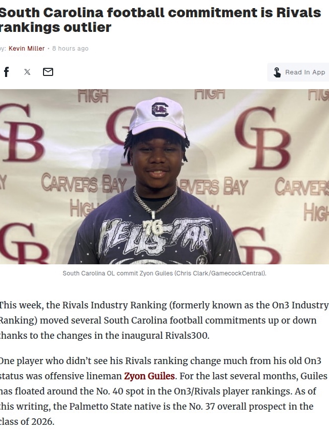 Zyon Guiles: Gamecocks’ Secret Weapon?